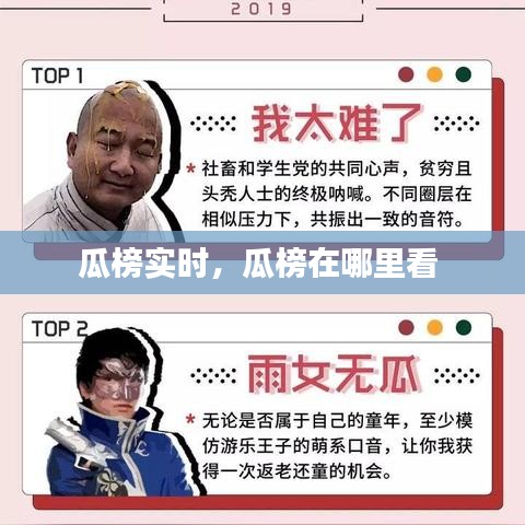 瓜榜实时，瓜榜在哪里看 