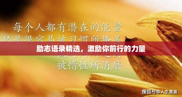 励志语录精选，激励你前行的力量