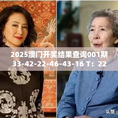 2025澳门开奖结果查询001期33-42-22-46-43-16 T：22