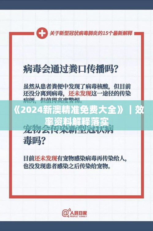 《2024新澳精准免费大全》｜效率资料解释落实