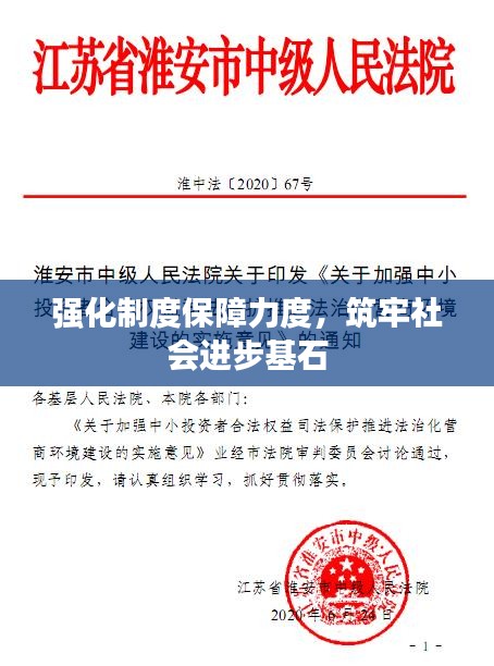 强化制度保障力度，筑牢社会进步基石