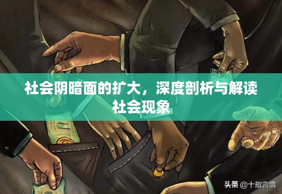 社会阴暗面的扩大，深度剖析与解读社会现象