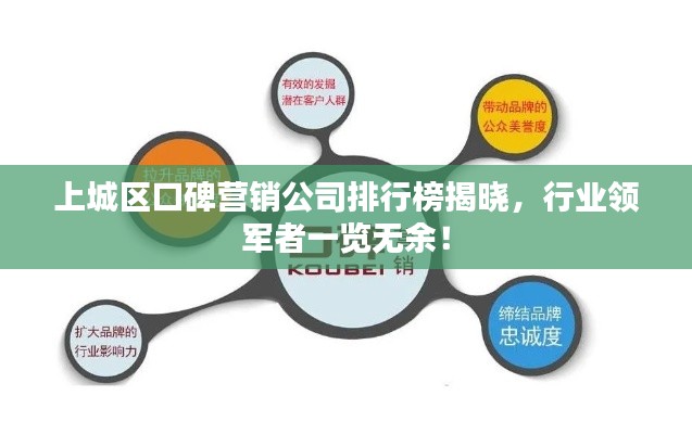 上城区口碑营销公司排行榜揭晓，行业领军者一览无余！